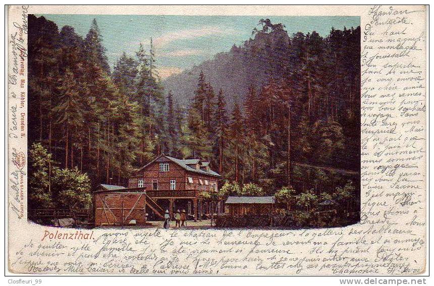 Gruss Aus Polenzthal Im 1902 / Stempel Schandau 19.V.1902 - Bad Schandau