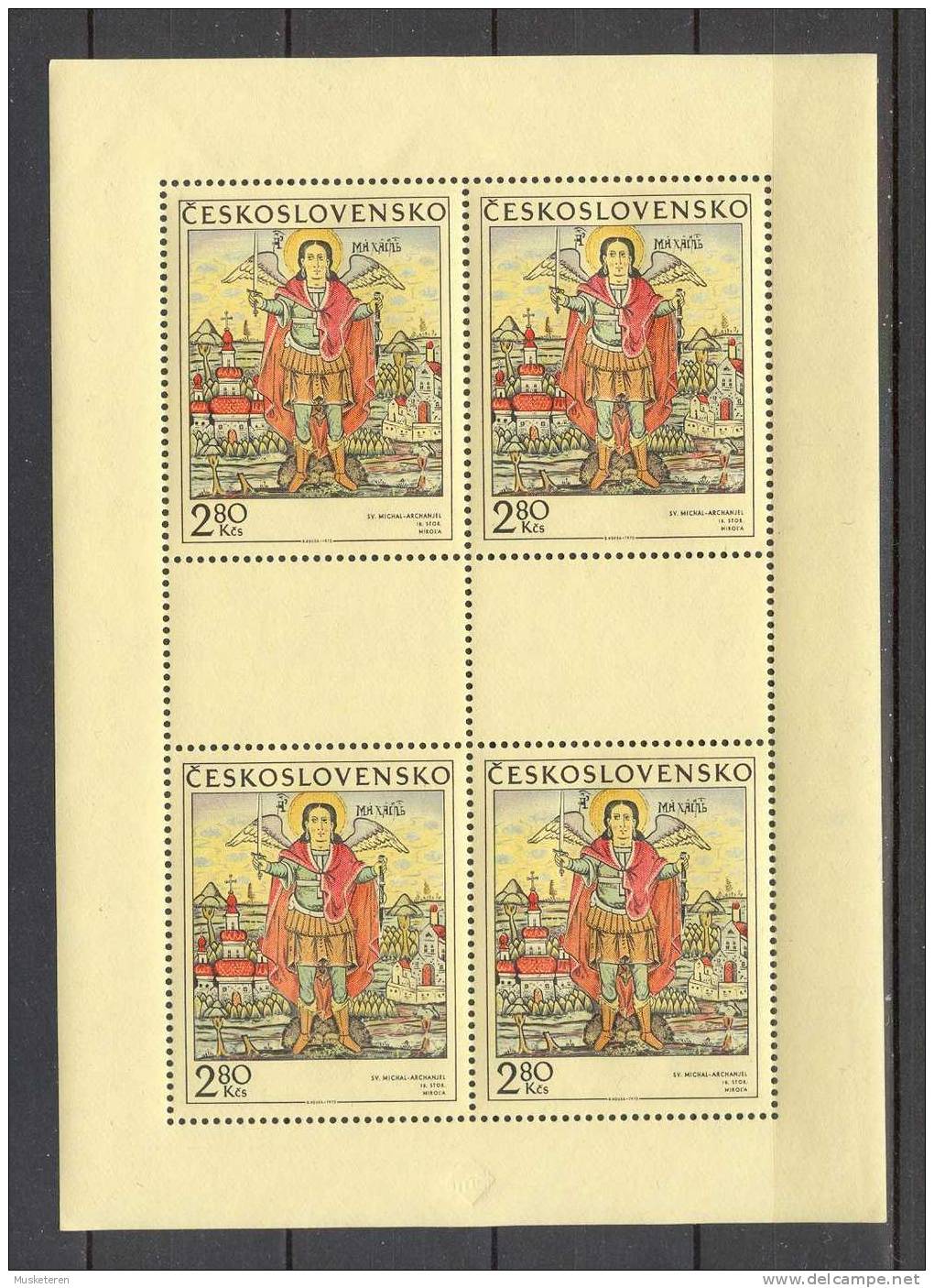 Czechoslovakia 1970 Mi. 1976-79 Miniature Sheets Kleinbogensatz (4 Scans) MNH - Neufs