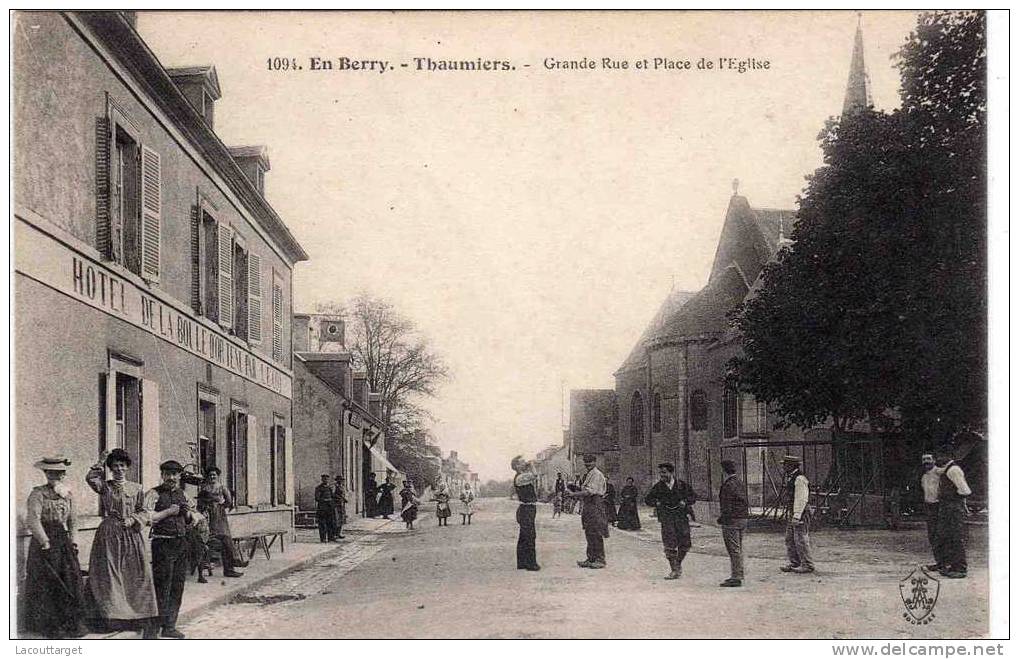 Grande Rue Et Place De L'Eglise - Thaumiers