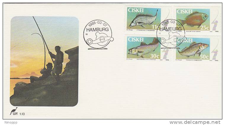 Ciskei-1985 Fishing   FDC - Fishes