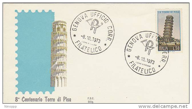 Italy-1977 8th Centenary Pisa Tower FDC - Collections