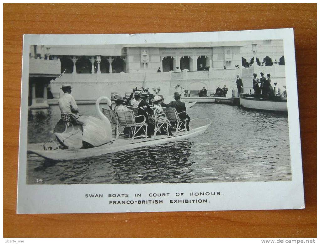 FRANCO-BRITISH EXHIBITION - Swan Boats In Court Of Honour / Anno 19?? ( Zie Foto Details ) !! - Expositions