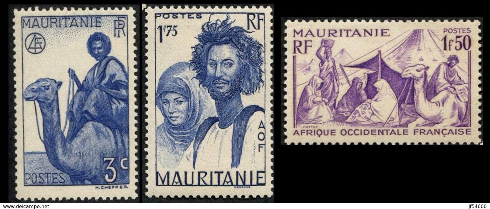 Mauritanie 74 ,88**, 89* - Neufs