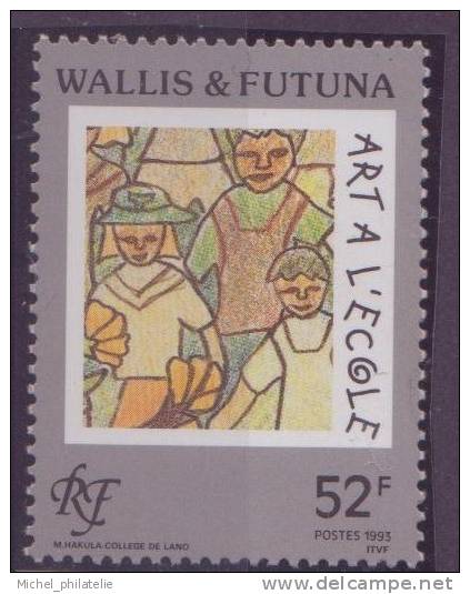 WALLIS ET FUTUNA N° 460** NEUF SANS CHARNIERE  ARTS A L'ECOLE - Unused Stamps