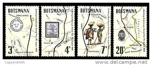 (024+25) Botswana  1972  Runner Post / Botenpost  ** / Mnh  Michel 88-91 + BL 6 - Botswana (1966-...)