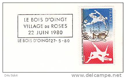 1980 France 69 Rhone Le Bois D´Oingt Village De Roses Rose Rosa Flowers Fiori Fleurs - Rozen