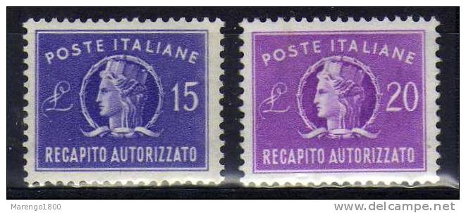 ITALIA 1949 - Recapito Autorizzato *   (g418b) - Consigned Parcels