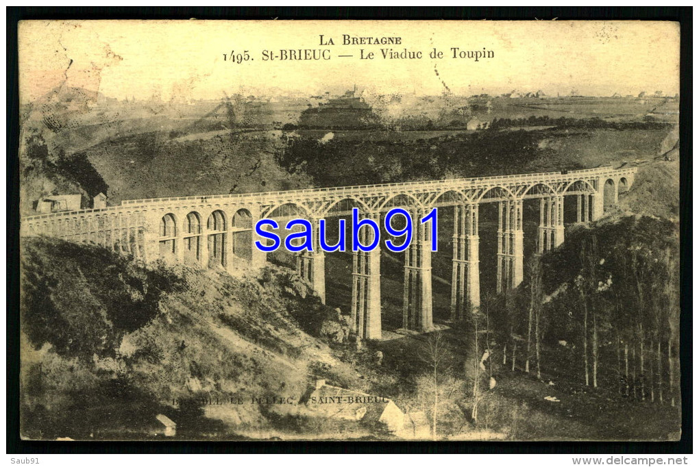 Lot De 3 CPA - Saint Brieuc- Ouvrages D´art Du Viaduc De Toupin- Yvon-N°3 -Non Circulé-Réf:4841 - Opere D'Arte