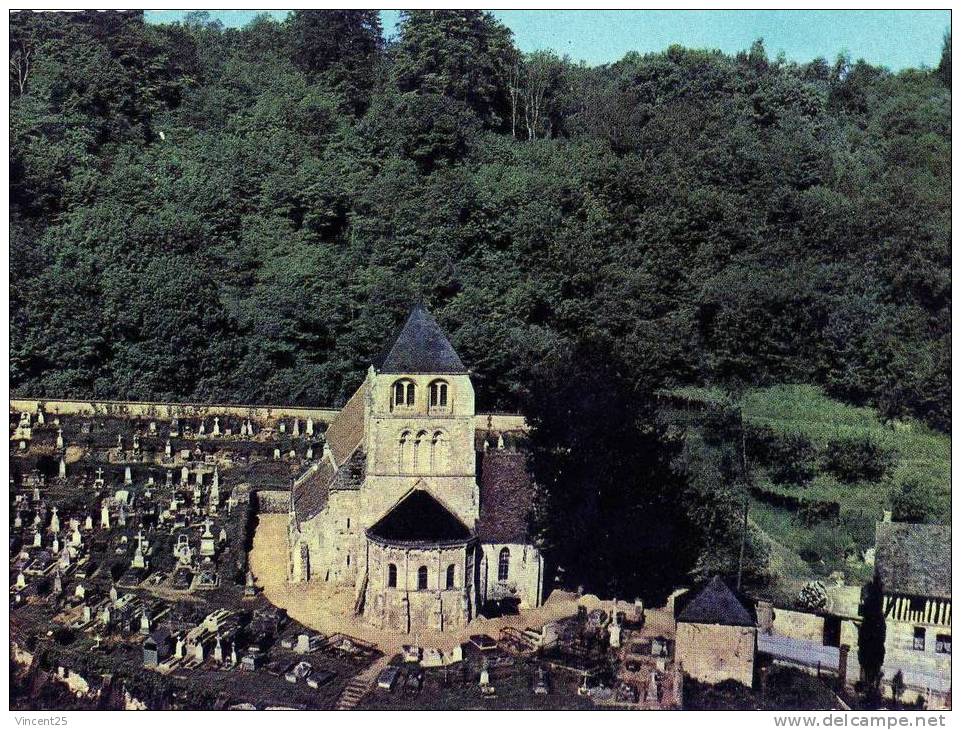 AUBEVOYE EURE L EGLISE ET LE CIMETIERE - Aubevoye