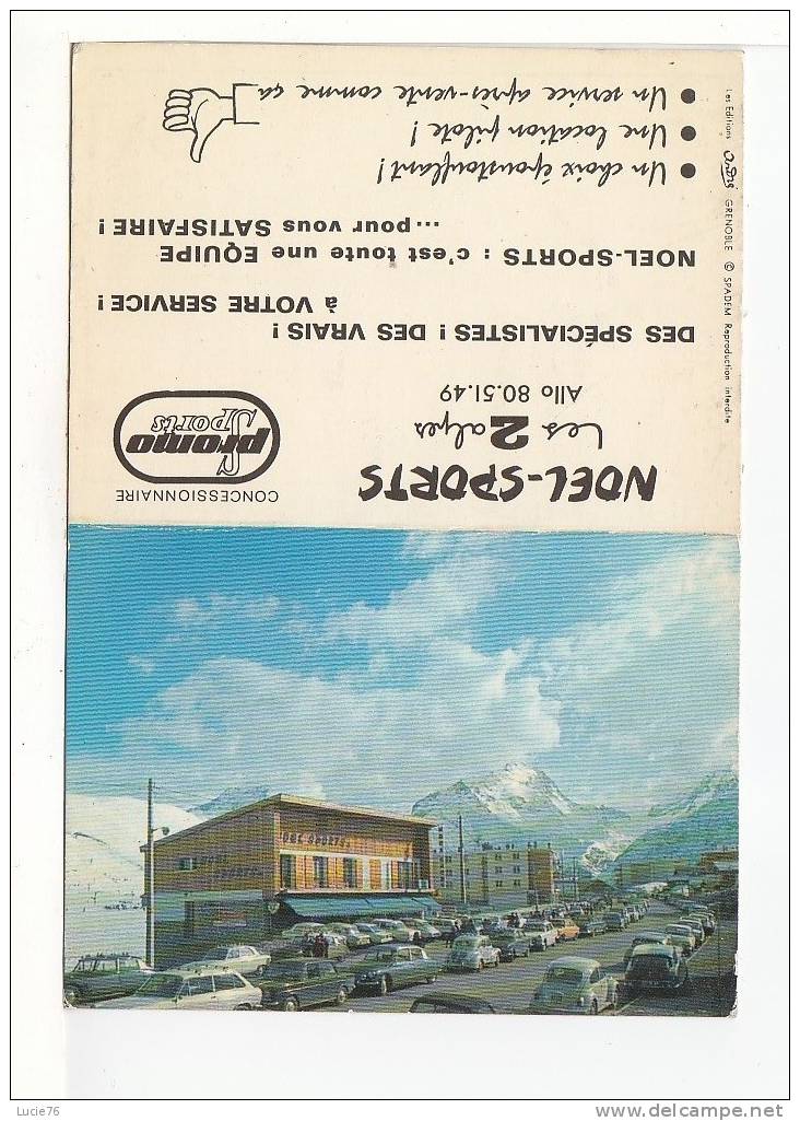 CALENDRIER 1976 -    NOEL SPORTS   - LES  2 ALPES - Formato Grande : 1971-80