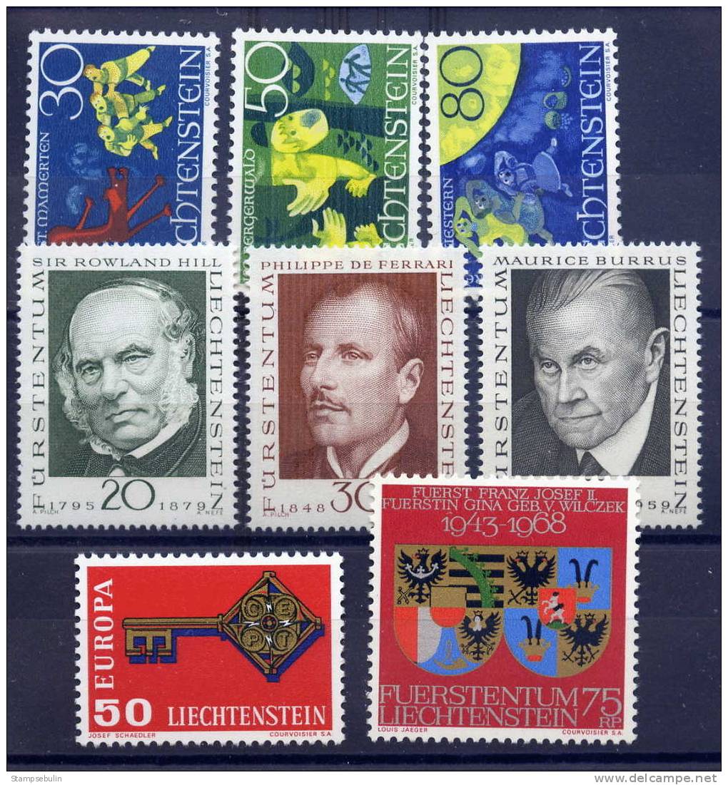 1968 COMPLETE YEAR SET MNH ** - Vollständige Jahrgänge