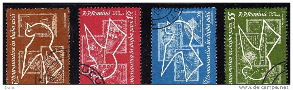 Forschung Im All 1962 Rumänien 2086/9,2090/3,4xZD,4-Block+ Bl.53 O 10€ Stamp On Stamp Bloc Ms Space Se-tenant Bf ROMANIA - Europa