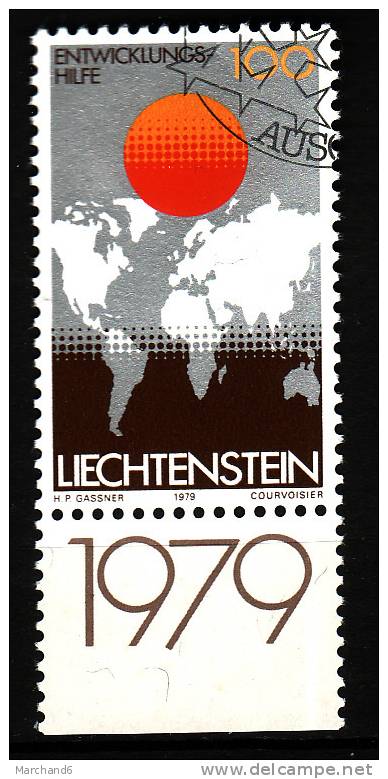 LIECHTENSTEIN.N°671.SERVICE DU DEVELOPPEMENT DE L ASSISTANCE MONDIALE. Oblitéré - Used Stamps