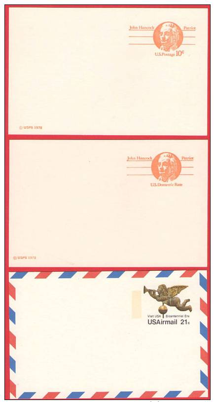 INDIPENDENZA AMERICA STATI UNITI 1978/9 USA 6 CARTOLINE POSTALI COMMEMORATIVE NUOVE PLENDIDE (DC1163) - Indipendenza Stati Uniti