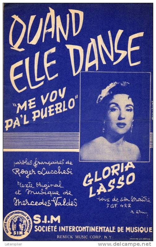 QUAND ELLE DANSE - Partitions Musicales Anciennes