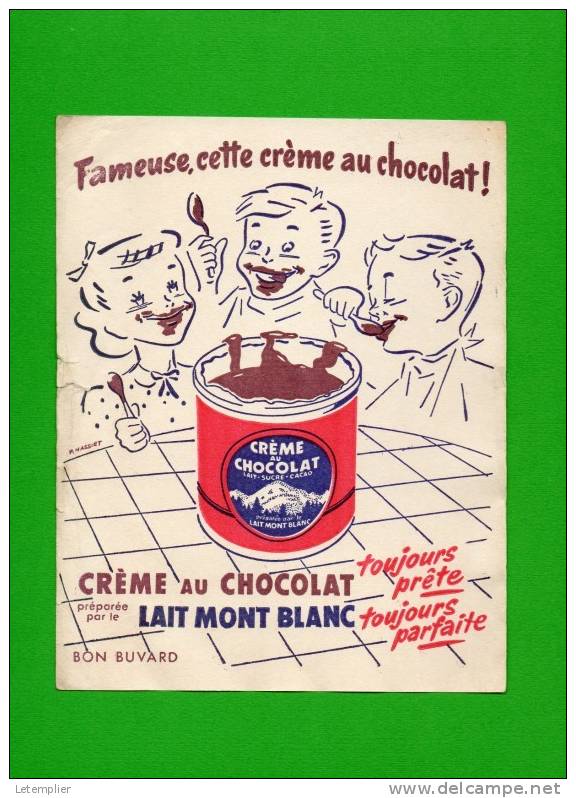 Creme Au Chocolat/ Lait Mont Blanc - Chocolat