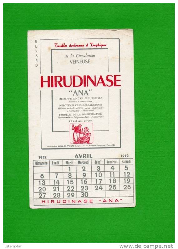 Labo ANA Avril 1952 - Produits Pharmaceutiques