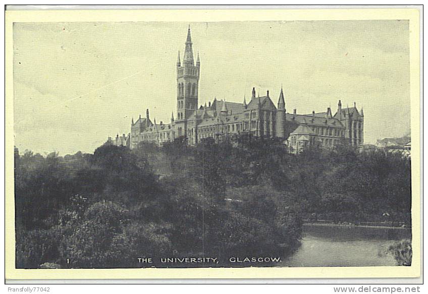 Rppc - GLASGOW, SCOTLAND, U.K. - UNIVERSITY OF GLASGOW - Lanarkshire / Glasgow