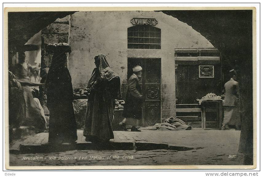 Jerusalem Lehnert Et Landrock  Via Dolorosa VII Station Of The Crosa  No 3031 - Palestine