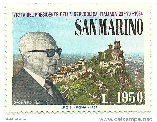 1984 - 1144 Visita Pertini    +++++++ - Unused Stamps