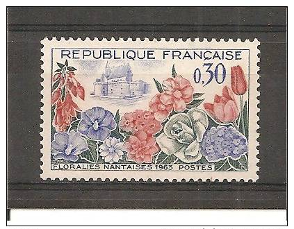 1963 N°1369 Y T - Coté 0,30 Euros - France Timbre - Floralies Nantaises - - Neufs