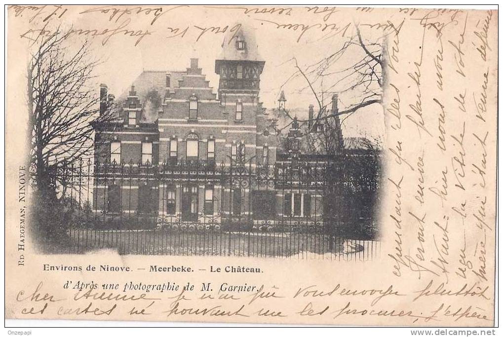 MEERBEKE - Environs De Ninove - Le Château D'après Une Photographie De M. Garnier - Ninove