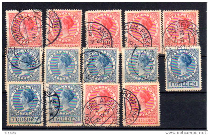 NL1924-27, Wilhelmine, GULDEN   N° 152 / 152A Ø  Points Rouilles (geel Vlekjes), Cote 42 € - Non Classés