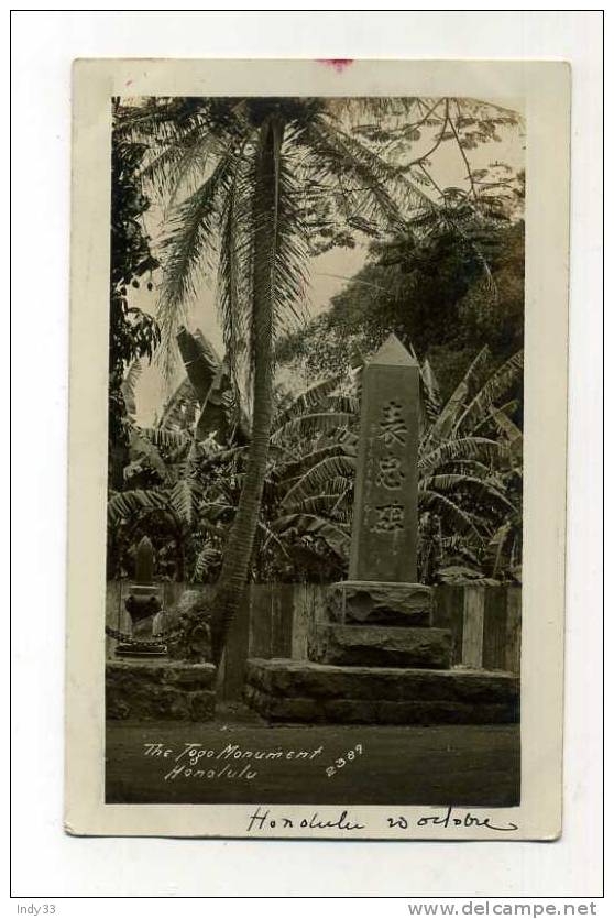 - ETATS UNIS HI . THE TOGO MONUMENT . HONOLULU - Honolulu
