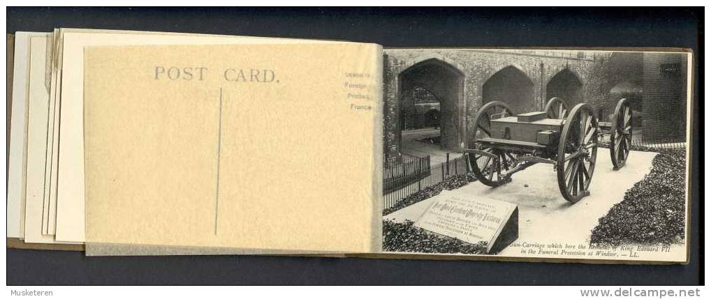United Kingdom England London The Tower of London LL Series w. 10 Cards left (10 scans)