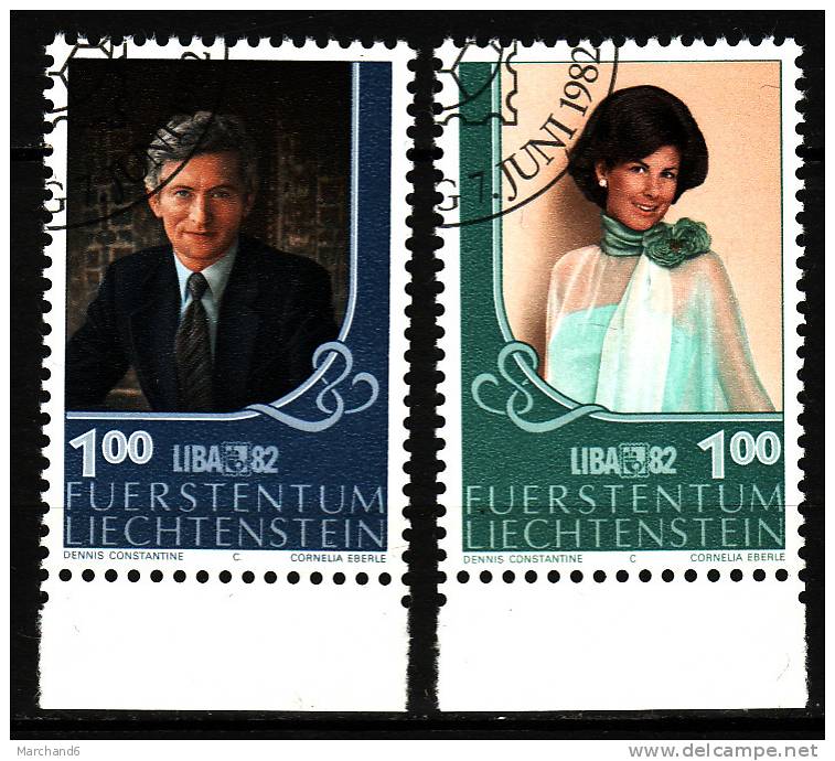 LIECHTENSTEIN.N°738/739.LIBA 89 10e EXPOSITION PHILATELIQUE NATIONALE. Oblitéré - Used Stamps