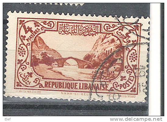 GRAND LIBAN, 1930, Yvert N° 139 Obl  , 4 P  ," Nahr-El-Kelb" TB, Cote 1,10 Euro - Autres & Non Classés