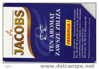 # POLAND 573 Jacobs Blue - Ten Aromat 25 Urmet 01.98 Tres Bon Etat - Polonia