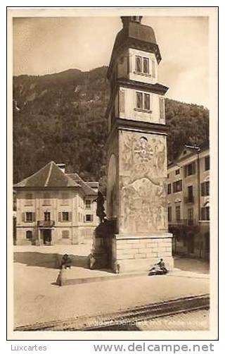 ALTDORF .DORFPLATZ MIT TELLDENKMAL. - Altdorf