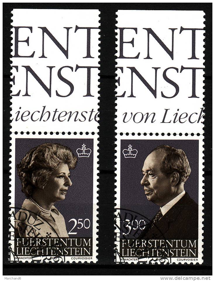 LIECHTENSTEIN.N°769/770.PORTRAIT DES PRINCES REGNANTS. Oblitéré - Used Stamps