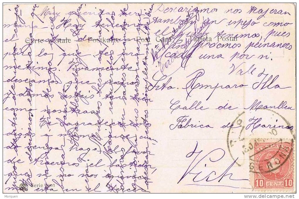 6747. Postal Fotografica RIPOLL (Gerona) 1900 - Covers & Documents