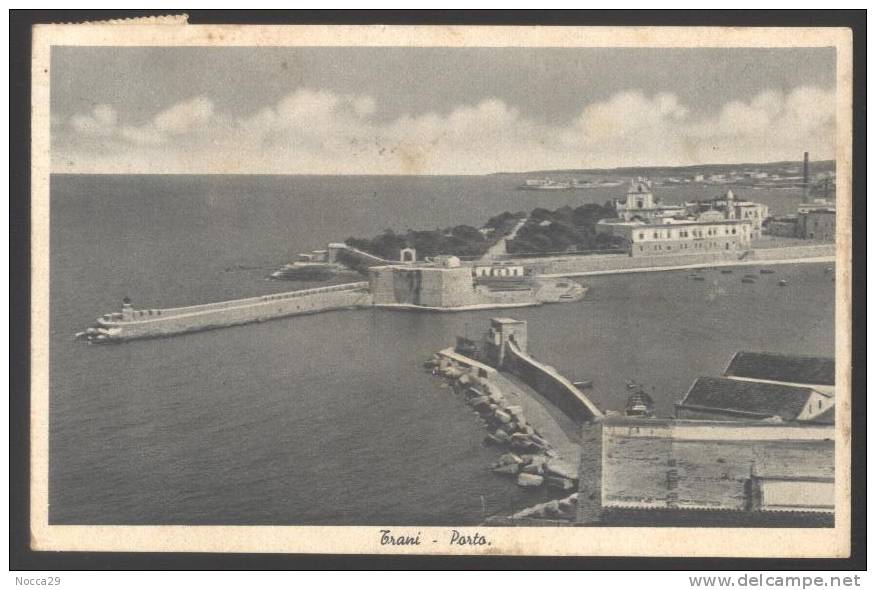 TRANI 1940 IL PORTO.  RARA!!!!! - Trani