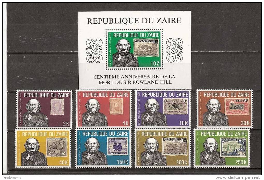 Zaïre:  1001/ 1008 + BF 17 ** - Unused Stamps