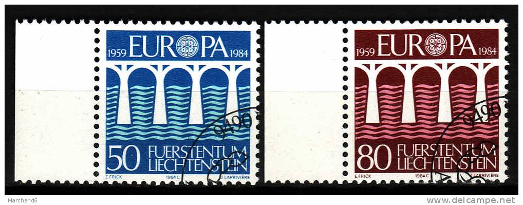 LIECHTENSTEIN.N°778/779.EUROPA 25e ANNIVERSAIRE DE LA CONFERENCE EUROPEENNE. Oblitéré - Used Stamps