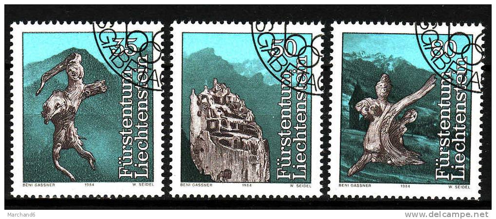 LIECHTENSTEIN.N°784/786.LEGENDES DU LIECHTENSTEIN. Oblitéré - Used Stamps