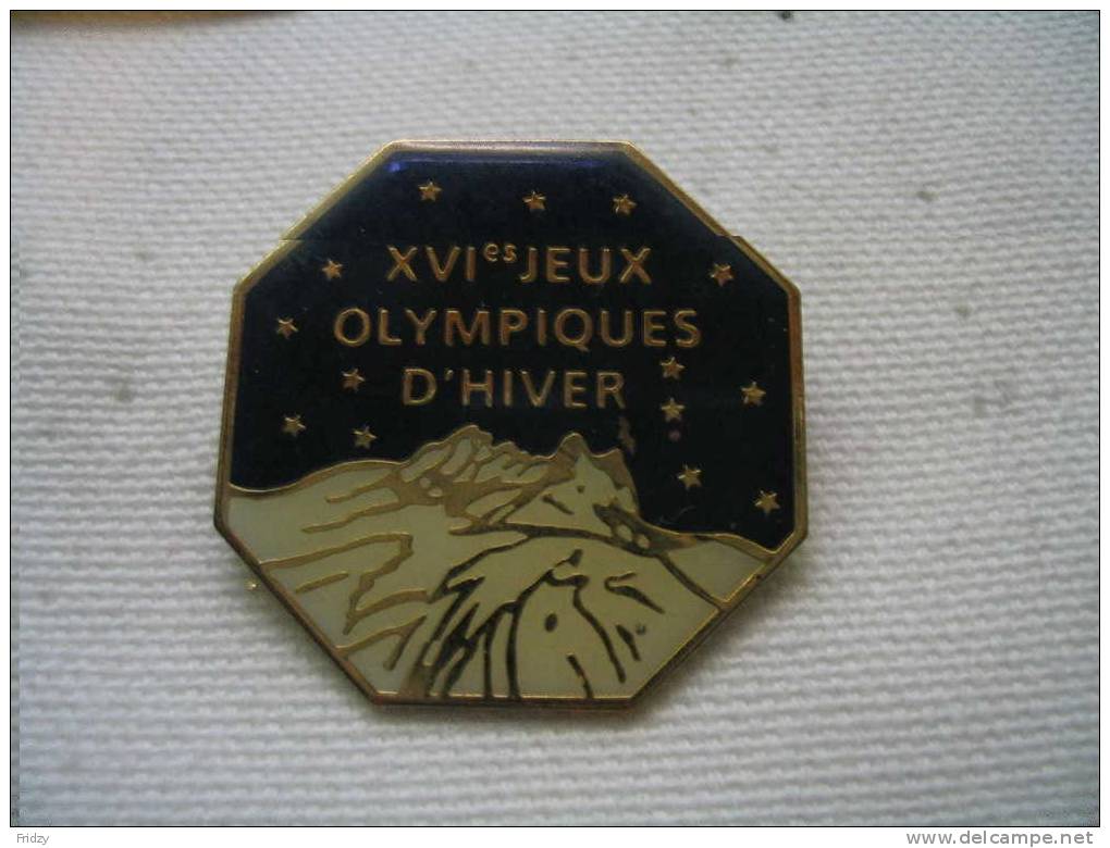 Pin's XVI Jeux Olympiques D'hiver - Juegos