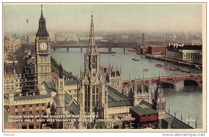 Londres London - County Hall - Westminster Bridge - Parliament - Non Circulée - Westminster Abbey