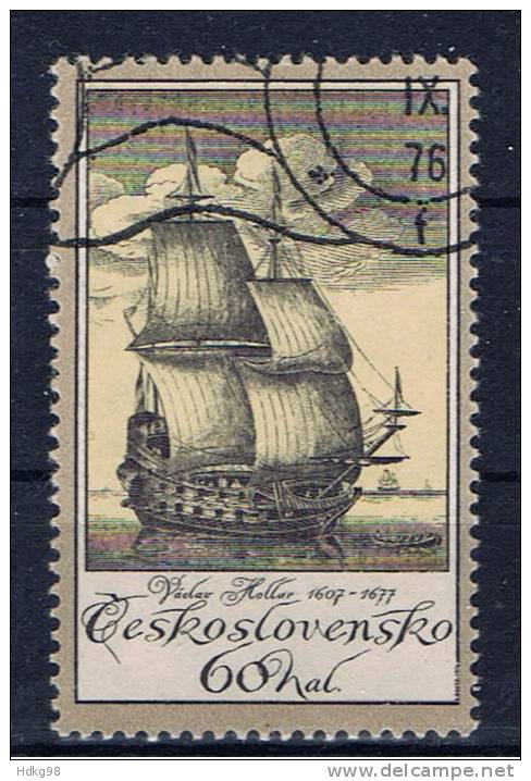 CSR+ Tschechoslowakei 1976 Mi 2330-31 Schiffe - Used Stamps