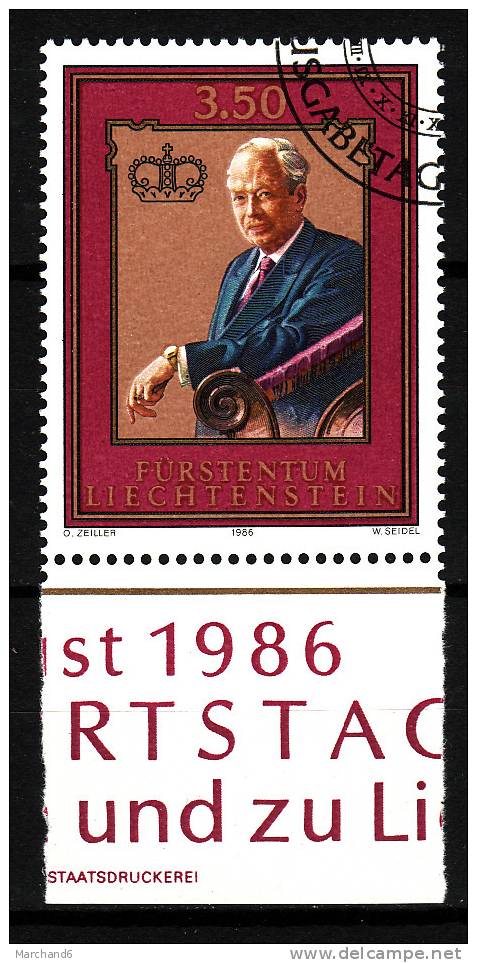 LIECHTENSTEIN.N°844.80e ANNIVERSAIRE DE S.A.S. FRANCOIS JOSEPH II.oblitéré - Used Stamps