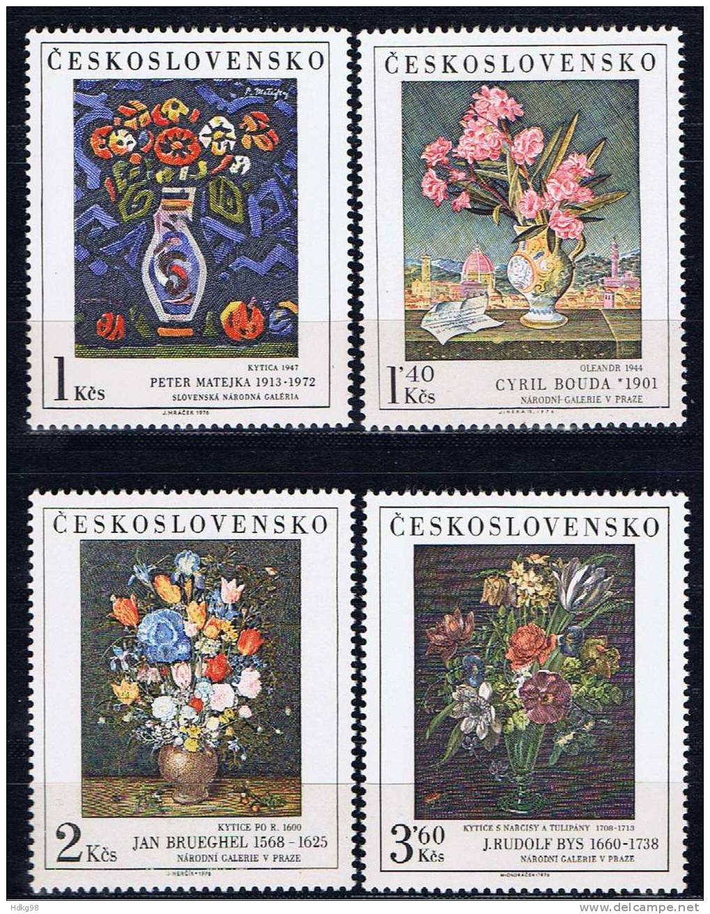 CSR+ Tschechoslowakei 1976 Mi 2351-54 Mnh Kunst - Neufs