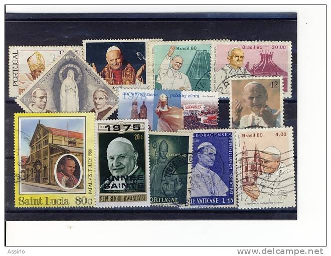 Portugal --vaticano---timbres --papas - Lotes & Colecciones