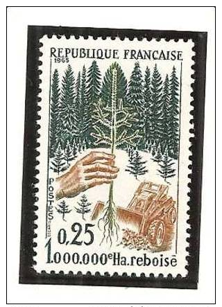 1965 N°1460  Y T - Coté 0,30 Euros - France Timbre - Reboisé - - Neufs