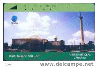 # INDONESIA S214 Istiqlal Mosque 100 Tamura 11.93  Tres Bon Etat - Indonésie