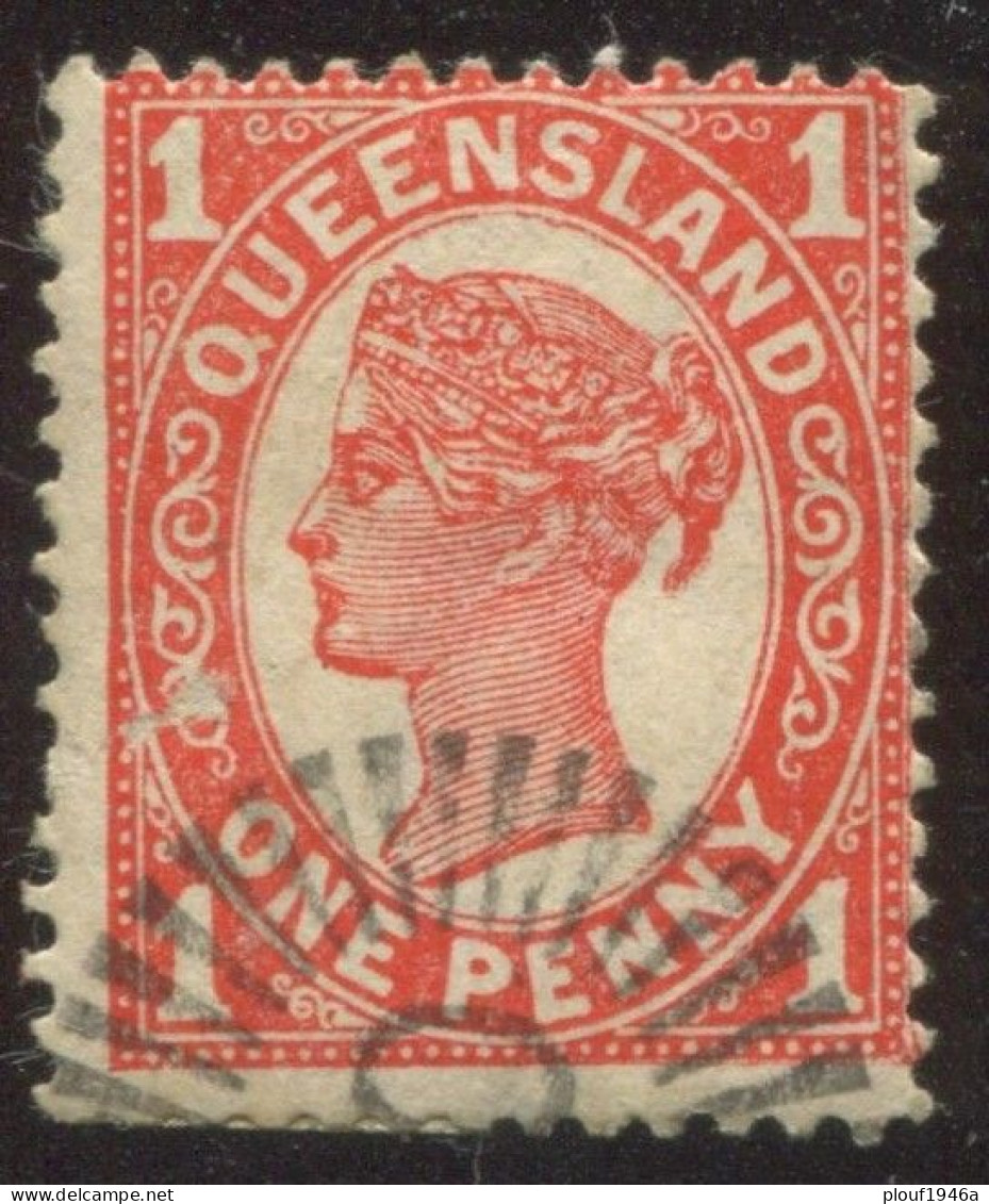 Pays : 398 (Queensland : Colonie Britannique)  Yvert Et Tellier N° :  78 (o) D 12½ - Used Stamps