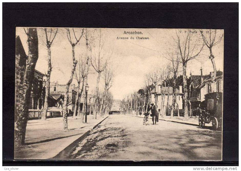 33 ARCACHON Avenue Du Chateau, Animée, Ed VP 12, Dos 1900 - Arcachon