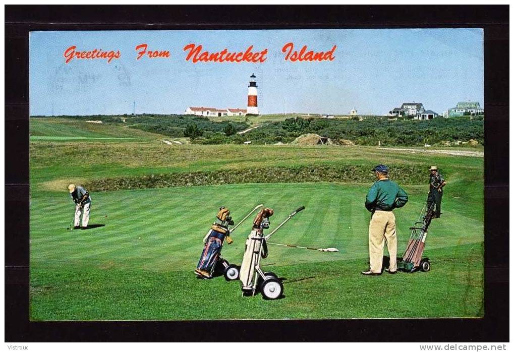 SANKATY Head Light And GOLF COURSE  - Circulated - Circulé - Gelaufen - 1976. - Nantucket